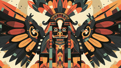 Papier peint panoramique Ethnique Tribal Africain - Sur mesure