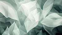 Échantillon, Design A0723, Papier peint panoramique Feuillage Translucide Vert d'Eau - Sur mesure
