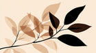 Design A0786 — Botanique Feuilles Sombres — design seul — Novomur