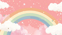 Échantillon, Design A0831, Papier peint panoramique Arc en Ciel Bébé - Collection 1 - Sur mesure