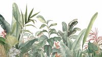 Échantillon, Design A0854, Papier peint panoramique Palmier Tropical & Jungle Dense - Sur mesure