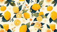 Échantillon, Design A0874, Papier peint panoramique Fruits Agrumes - Collection 1 - Sur mesure