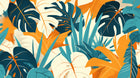 Design A0875 — Palmier Tropical Doré Luxe - Collection 2 — design seul — Novomur