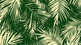 Échantillon Papier peint Palmier Tropical Vert - Collection 4 - Sur mesure — A0906