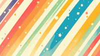 Échantillon, Design A0931, Papier peint panoramique Arc en Ciel Bébé - Collection 2 - Sur mesure