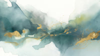 Échantillon, Design A0933, Papier peint panoramique Coups de Pinceau et Aquarelle Libre - Sur mesure