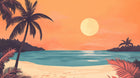 Design A0992 — Paysage Plage et Mer — design seul — Novomur