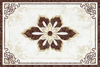 Échantillon, Design AS0238, Papier peint panoramique Damassé Classique - Sur mesure