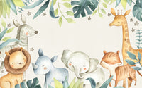 Échantillon, Design AS0561, Papier peint panoramique Safari Jungle Animaux - Collection 2 - Sur mesure