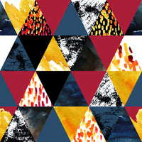 Échantillon, Design C0080, Papier peint panoramique Géométrique Triangles et Losanges - Collection 2 - Sur mesure