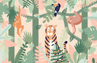 Design C0193 — Jungle Enfant Tigre & Singes — design seul — Novomur