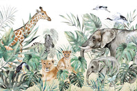 Échantillon, Design C0280, Papier peint panoramique Safari Jungle Animaux - Collection 2 - Sur mesure