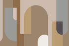 Design C0339 — Art Abstrait Bauhaus Beige - Collection 1 — design seul — Novomur