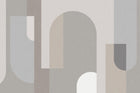 Design C0553 — Art Abstrait Bauhaus Beige - Collection 1 — design seul — Novomur
