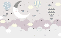 Échantillon, Design D0057, Papier peint panoramique Ciel Nocturne Enfant - Collection 1 - Sur mesure