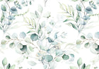 Design D0128 — Eucalyptus Botanique Sauge — design seul motif grand — Novomur