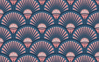 Design D0199 — Art Déco Éventails et Or - Collection 2 — design seul motif grand — Novomur
