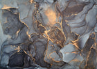 Design D0208 — Marbre Noir et Or Luxe - Collection 2 — design seul — Novomur