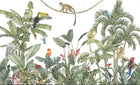 Design D0296B — Palmier Tropical Vintage Sepia — design seul — Novomur