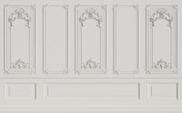 Échantillon, Design D0302, Papier peint panoramique Damassé Classique - Sur mesure