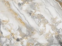 Échantillon, Design D0312, Papier peint panoramique Marbre Blanc Classique - Collection 2 - Sur mesure