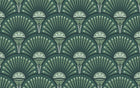 Design D0321 — Art Déco Éventails et Or - Collection 2 — design seul motif grand — Novomur