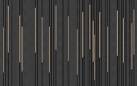 Échantillon, Design D0362, Papier peint panoramique Art Déco Éventails et Or - Collection 2 - Autres motifs - Sur mesure