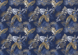 Échantillon Papier peint Palmier Tropical Doré Luxe - Collection 2 - Sur mesure — D0493