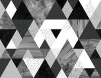Échantillon, Design D0495, Papier peint panoramique Géométrique Triangles et Losanges - Collection 2 - Sur mesure