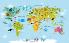 Design D0499 — Carte du Monde Enfant — design seul — Novomur