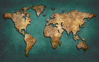 Échantillon — Design D0514 — Papier peint Carte du Monde Enfant - Sur mesure