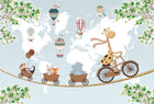 Design D0537 — Carte du Monde Enfant — design seul — Novomur