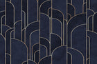 Design D0859 — Art Déco Éventails et Or - Collection 1 — design seul — Novomur