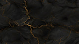 Échantillon Papier peint Marbre Noir et Or Luxe - Collection 1 - Sur mesure — D0988