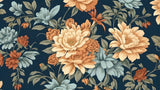 Échantillon Papier peint Floral Pivoines et Roses - Collection 2 - Sur mesure — D0993