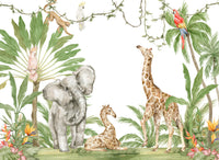 Échantillon, Design D0999, Papier peint panoramique Safari Jungle Animaux - Collection 2 - Sur mesure