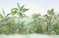 Échantillon, Design E0285, Papier peint panoramique Palmier Tropical & Jungle Dense - Sur mesure