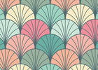 Design E0538 — Art Déco Éventails et Or - Collection 2 — design seul motif grand — Novomur
