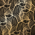 Design E0692 — Art Déco Éventails et Or - Collection 2 — design seul — Novomur