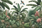 Design F0028 — Jungle Tropicale Dense Aquarelle — design seul — Novomur