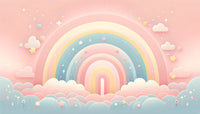 Échantillon, Design F0083, Papier peint panoramique Arc en Ciel Bébé - Collection 2 - Sur mesure