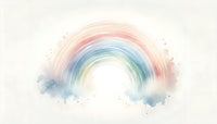 Échantillon, Design F0085, Papier peint panoramique Arc en Ciel Bébé - Collection 1 - Sur mesure