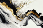 Design F0154 — Marbre Noir et Or Luxe - Collection 2 — design seul — Novomur