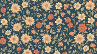 Échantillon, Design F0218, Papier peint panoramique Liberty Floral Ditsy - Collection 2 - Sur mesure