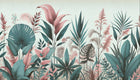 Design F0251 — Palmier Tropical Vert - Collection 1 — design seul — Novomur