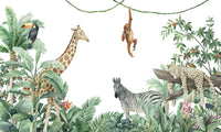 Échantillon, Design F0350, Papier peint panoramique Safari Jungle Animaux - Collection 2 - Sur mesure