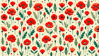 Design F0403 — Coquelicots et Fleurs Sauvages — design seul — Novomur