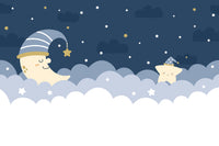 Échantillon, Design F0420, Papier peint panoramique Ciel Nocturne Enfant - Collection 1 - Sur mesure
