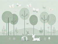 Échantillon — Design F0453 — Papier peint Animaux Forêt - Sur mesure