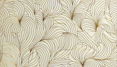 Papier peint panoramique Art Abstrait Vagues et Lignes - Sur mesure